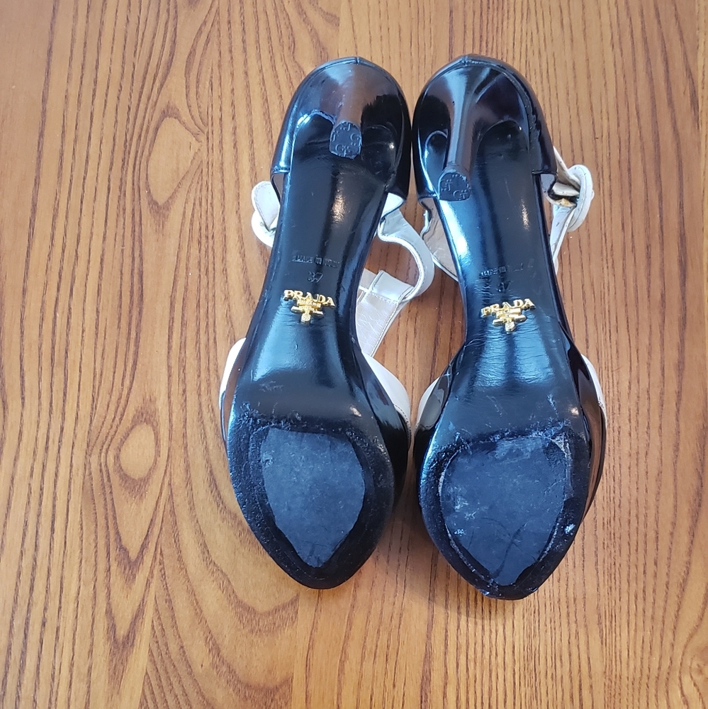 Prada platform heels, black & white, size 37EU - Picture 4 of 13